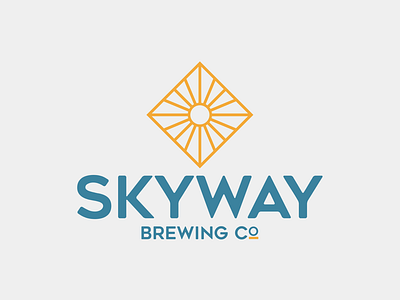 Skyway Brewing Co. Logo beer branding brewing design icon lettering logo logo mark type vector