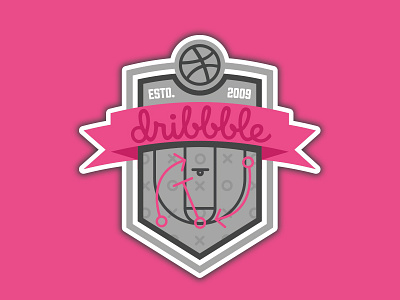 Dribbbble Badge for Sticker Mule!