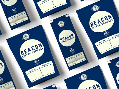Beacon Bags branding coffee design flat icon illustration lettering logo packaging type typography vector
