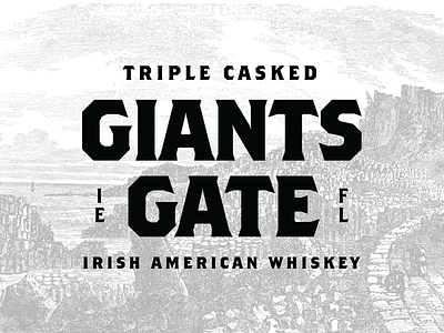 Giants Gate america badge branding design icon illustration illustrator ireland layout lettering logo type typography whiskey