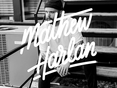 Mathew Harlan app barber branding design icon illustrator lettering monoline photoshop type typography vector