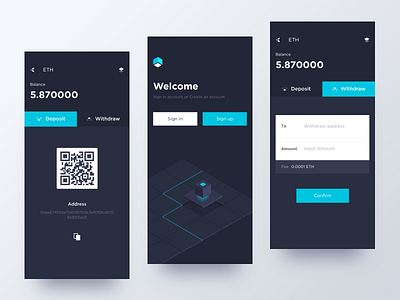 Conceptual digital currency app