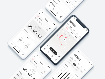 Fitness APP- functional area page ui 应用