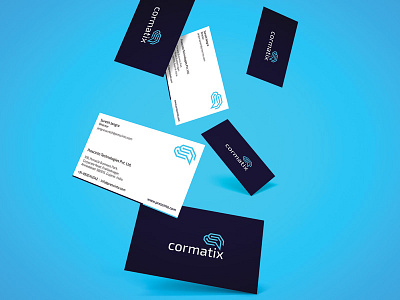 Cormatix - Business Card Design brain branding business card cormatix data digital iot print technology