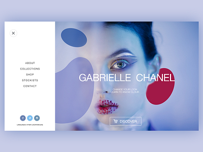 Beauty makeup website design website，makeup，chanel