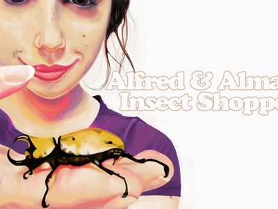 Insect Shoppe beetle girl insect painterly photoshop portrait