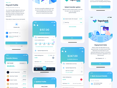 Tapcheck Direct App Design ((Live 🤳)) app apple branding dashboard design gradient illustration ios landing page design medical app message statistics typography ui ux web web design