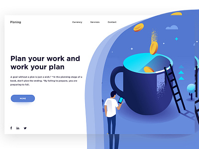 Conceptual Web UI Exploration (Planning) finance illustration investment long money monthly save systematic term ui ux web