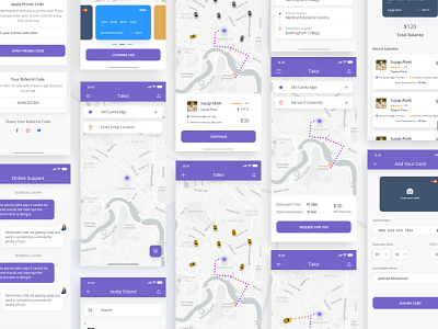 Taksi (The Complete Solution for a Taxi service) app booking cab designer destination dribbble locations maps taxi travel ui ux