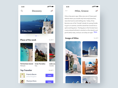 Travel App UI app app animation creative design google gradient illustration ios landing page minimal mobile app design mockuop scout travel app typogaphy ux vector