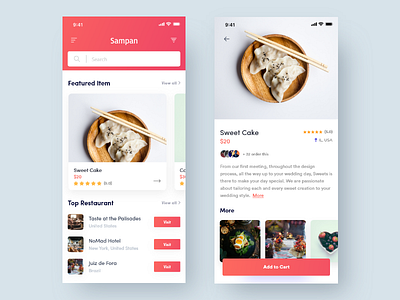 Food Delivery App UI