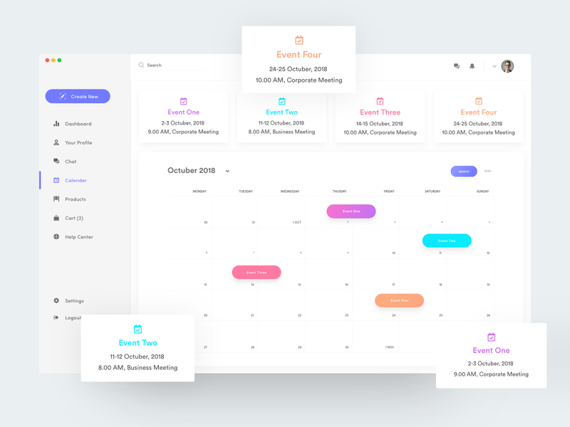 Dashboard Interface (Calendar) android app application bank chart cryptocurrency dashboard design dribbble finance financial fintech gauge graph map ios iphone mobile ui statistics stats charts ux