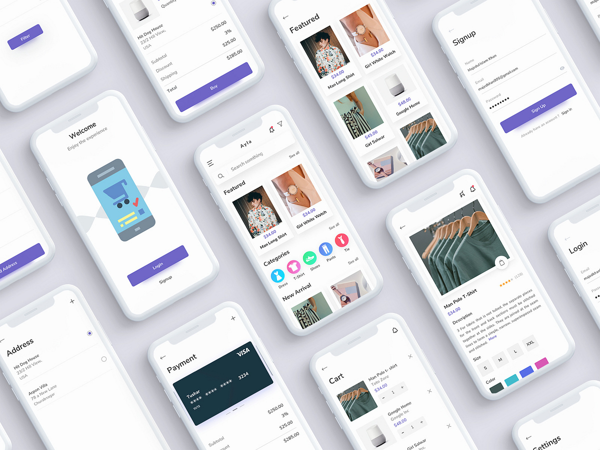 E-Commerce App & UI Kit by Majedul Islam Khan on Dribbble