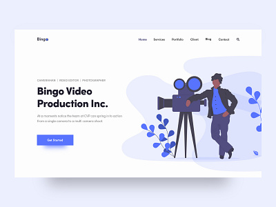 Bingo Video Production Landing Page