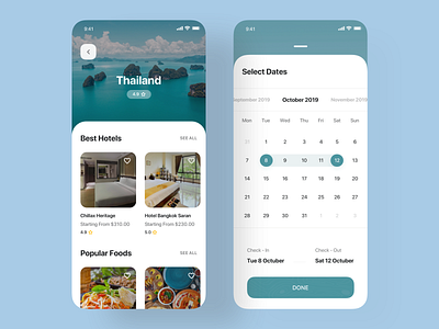 Travel app UI Kit