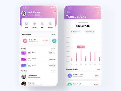 Vault - Financial App UI Kit by Majedul Islam Khan for Brightscout on ...