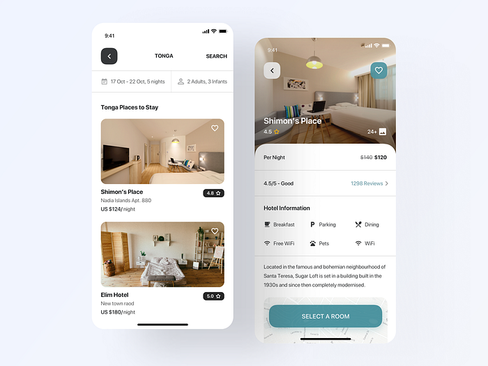 Travel App UI kit by Majedul Islam Khan for Brightscout on Dribbble