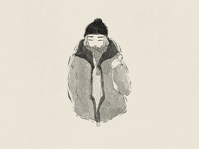 Harsh Winter character design digital digital illustration drawing graphics illustration ipad jacket procreate streetwear winter