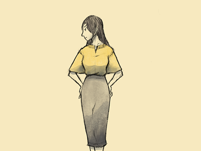 Little Miss Yellow character design digital digital illustration drawing graphics illustration ipad procreate