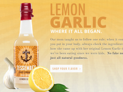 Tessemae's dressings garlic lemon