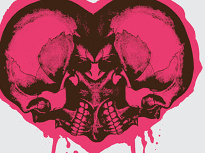 Hamlet Poster heart skull