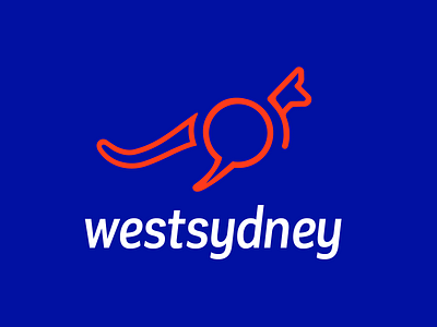 WestSidney Logo australia design english kangaroo language language learning language school learn learning learning english logo logo design sidney