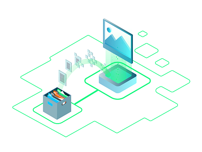 Visual Law Isometric Illustration