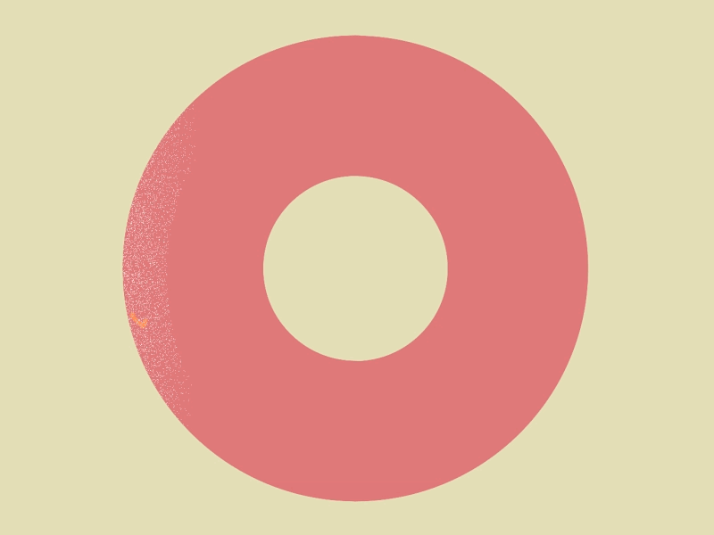 Donut 2d after effects animation donut motion graphics perspective pink sprinkles