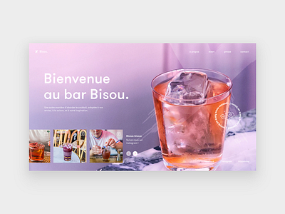 Bar Bisou homepage bar bisou branding design homepage pink ui uidesign ux webdeisgn webdesign