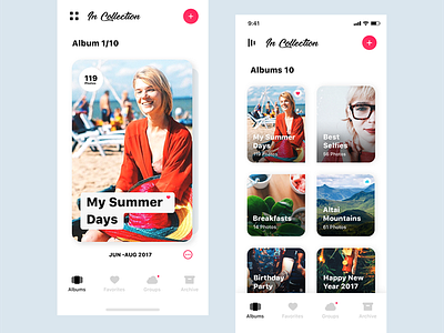 In Collection 2.0 (Update) album app gallery interface iphone iphone x mobile photos ui