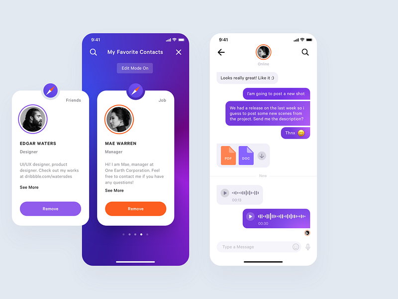 Mobile Application UI Kit by Daria Bugrowskaia on Dribbble