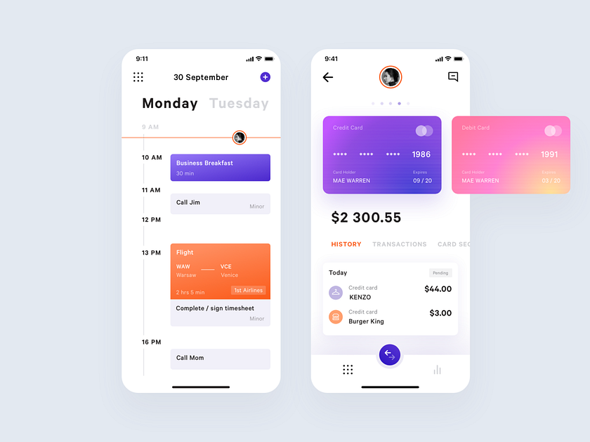 Mobile Application UI Kit by Daria Bugrowskaia on Dribbble