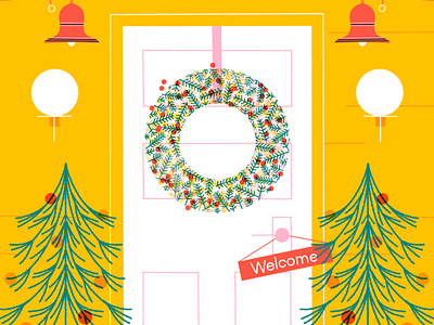 Christmas Card Illustration greeting card