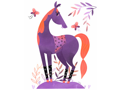 Horse Modern Art Print