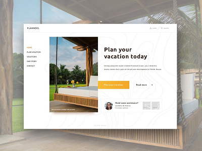 Vacation planners orange planner typography ui ux vacation visualdesign