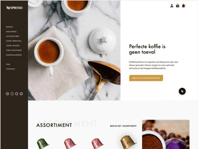 Desktop design coffee shop brand coffe minimal minimalistic modern sidemenu ui ui design visual design website