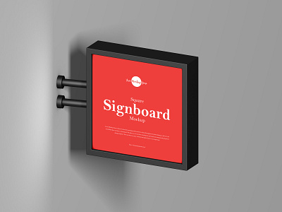 Free Signboard Mockup