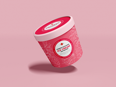 Download Free Ice Cream Jar Mockup By Free Mockup Zone On Dribbble