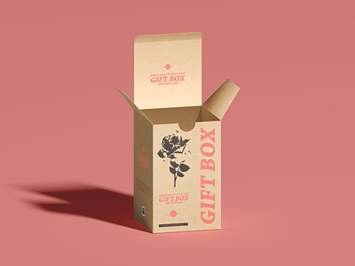 Free Kraft Tuck Top Gift Box Mockup box mockup branding download font free free mockup freebie mock up mockup mockup free mockup psd mockups packaging packaging design packaging mockup print psd stationery template