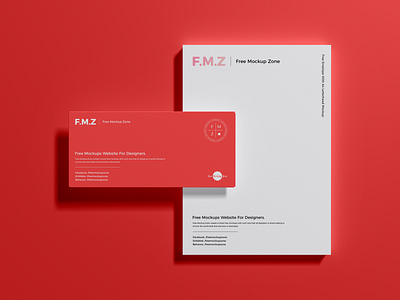 Free Envelope With A4 Letterhead Mockup