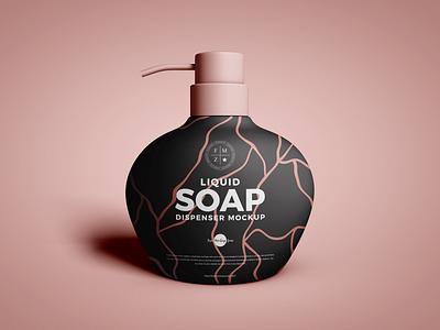 Download Free Liquid Soap Dispenser Mockup By Free Mockup Zone On Dribbble