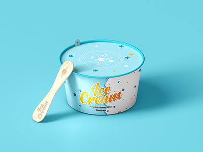 Free Ice Cream Cup With Wooden Stick Mockup branding download free free mockup freebie ice cream ice cream cup ice cream cup mockup ice cream mockup identity mock up mockup mockup free mockup psd mockups packaging mockup print psd stationery template