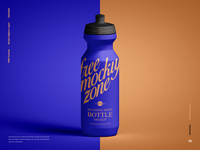 Free Sport Bottle Mockup