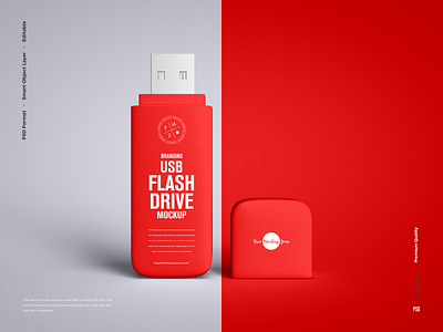 Free Usb Flash Drive Mockup By Free Mockup Zone On Dribbble