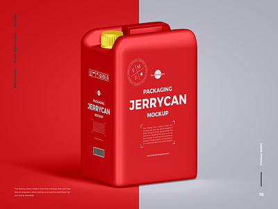 Free Jerrycan Mockup