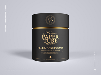 Free Paper Tube Mockup paper tube mockup