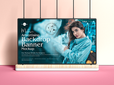 Free Backdrop Banner Mockup banner mockup