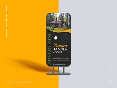 Free Premium Banner Mockup