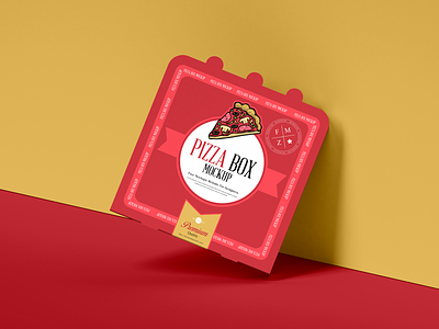 Free Modern Pizza Box Mockup pizza box mockup