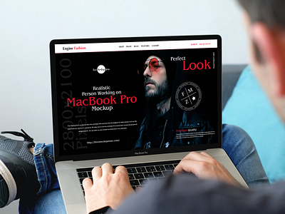 Free Realistic MacBook Pro Mockup macbook pro mockup